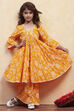 Blue Cotton Tiered Suit Set image number 0