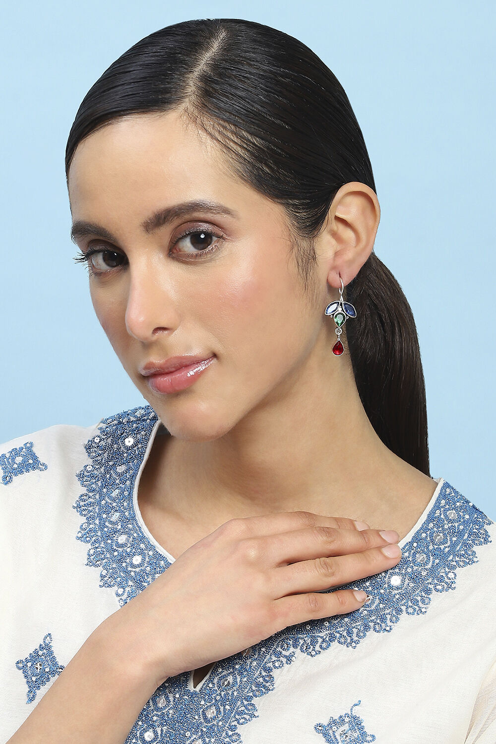 Multicolour Brass Drop & Danglers image number 3