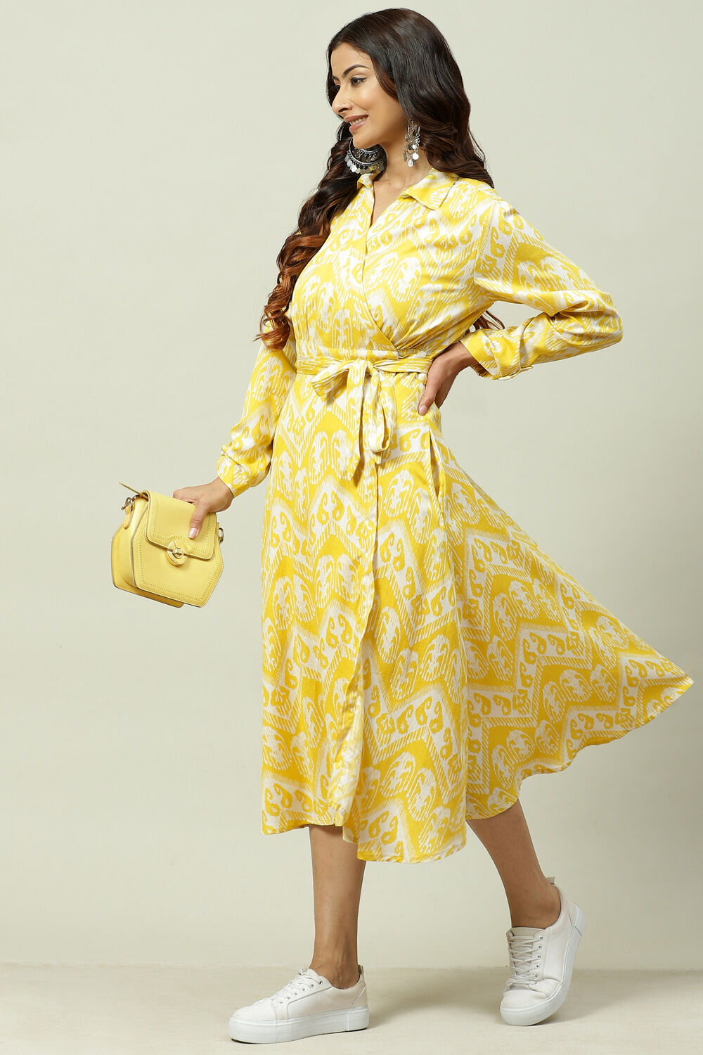 Lemon Cotton Fusion Wear image number 4