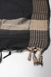 Black Cotton Unstitched Dress Material Suit Set image number 7