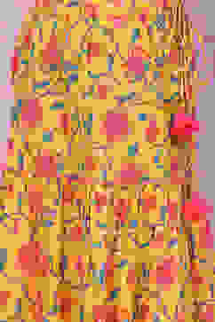 Yellow Cotton Lehenga Set image number 2