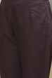 Black Poly Metallic Straight Kurta Slim Pant Suit Set image number 3