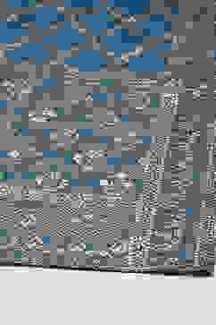 Teal Cotton Straight Kurta Sharara Suit Set image number 3