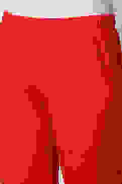 Red Cotton Solid Anarkali Suit Set image number 3