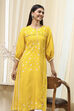 Pink Modal Printed A-Line Kurta image number 6