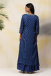 Blue Modal Straight Printed Kurta image number 6