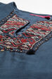 Blue Art Silk Girls Straight  Kurta Palazzo Suit Set image number 1