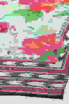 Turquoise Rayon Straight Suit Set image number 4