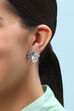 White Pearl Brass earrings image number 3