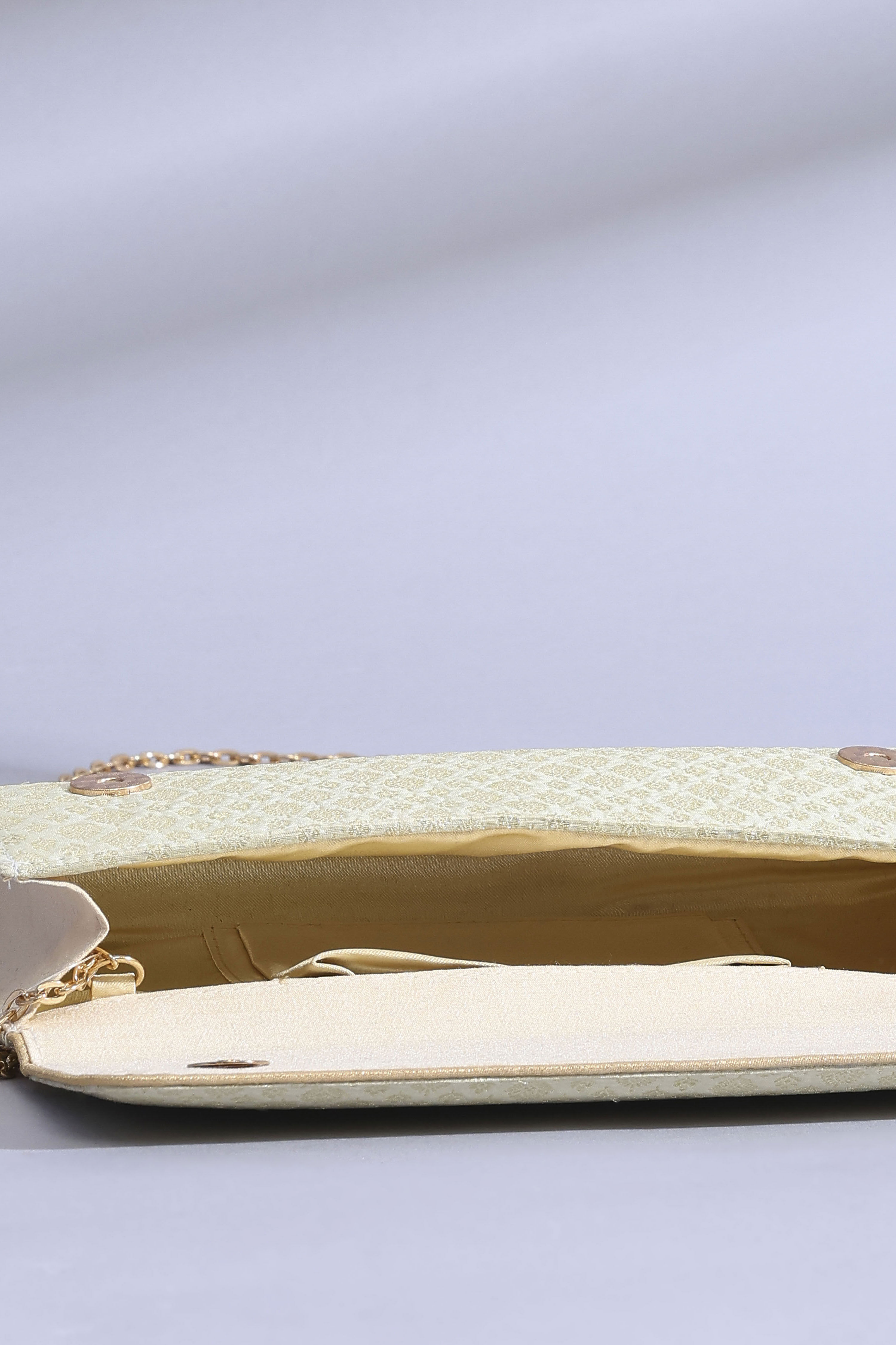 Ivory Polycotton Clutch image number 6