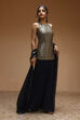 Navy Blue Art Silk Straight Sharara Set image number 5