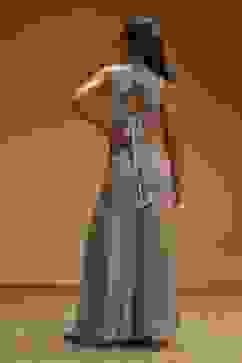 Beige Viscose Georgette Fusion Sharara Set image number 4