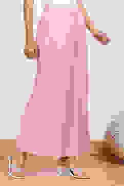 Pink Viscose Solid Straight Palazzo image number 3