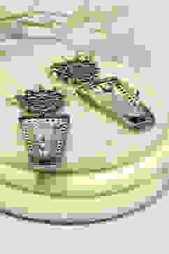 Off White Brass Drop & Danglers image number 2