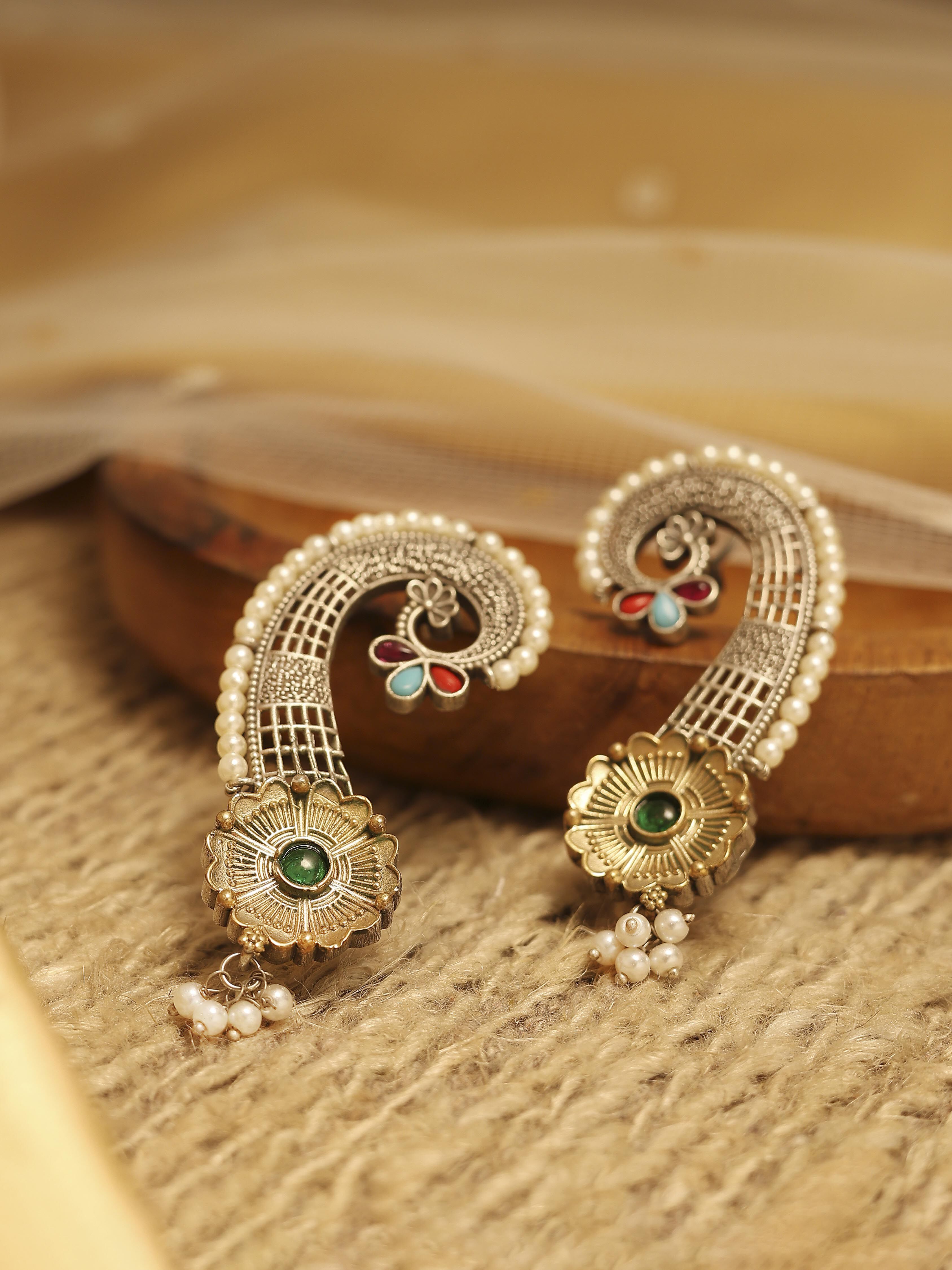 biba Multicolor Brass EarcuffMulticolor Brass Earcuff-picture-341