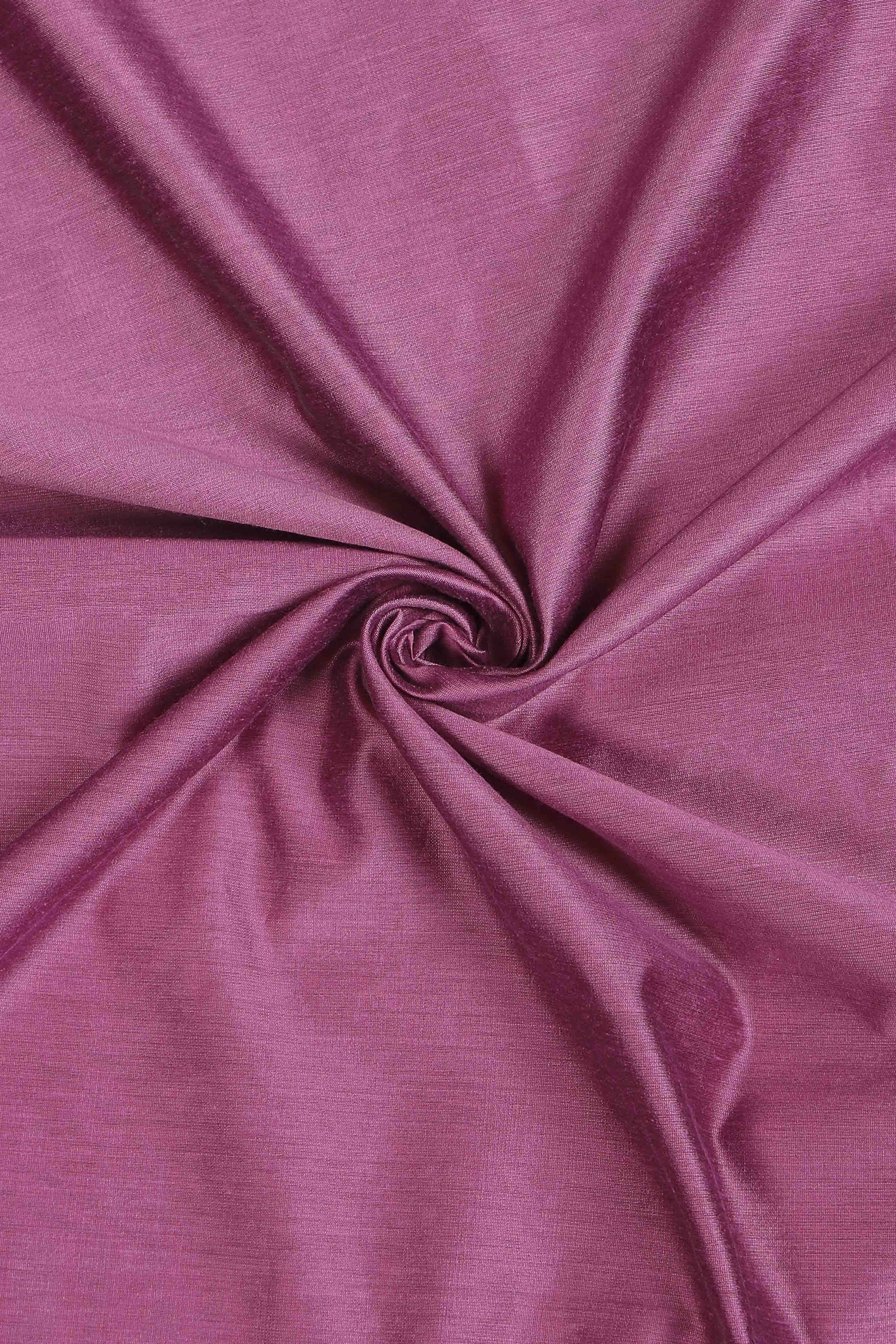 Purple Cotton Printed Embroidered Unstitched Suit Set image number 2