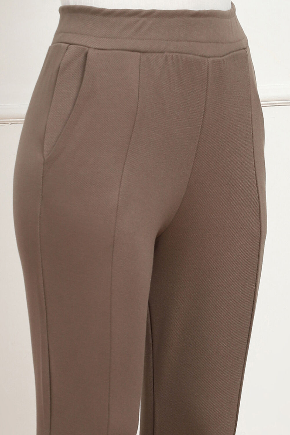 Black Art Silk Solid Jeggings image number 1