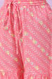 Pink & Yellow Art Silk Straight Kurta Set image number 2