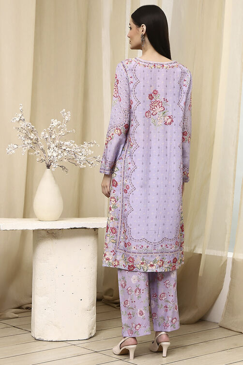 Pista Green Modal Blend Straight Suit Set image number 4