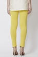 Moss Green Viscose Lycra Solid Leggings image number 5