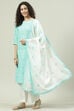 Pink Printed Cotton Straight Kurta Palazzo Suit Set image number 5