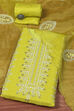 Lime Organza Unstitched Suit set image number 0