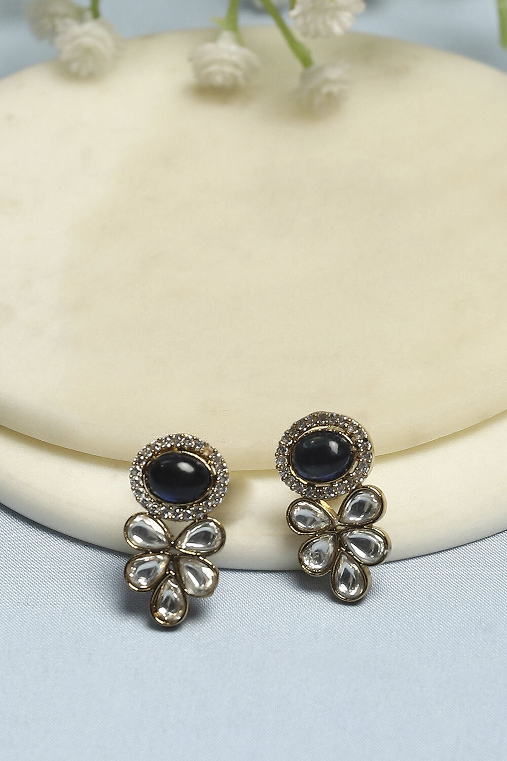 Navy Stone EarringsNavy Stone Earrings-image-27