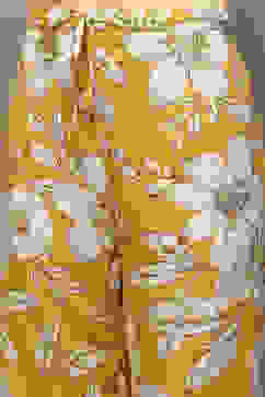 Yellow Polyester Straight Printed 2 Piece Set image number 2