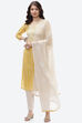 Yellow Cotton Unstitched Suit Set image number 0