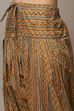 Mustard Cotton Screen Print Unstitched Suit Set image number 2