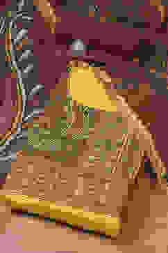 Yellow Cotton Hand Block Print Unstitched Suit Set image number 0