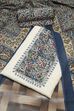 Blue Cotton Printed Unstitched Suit Set image number 0