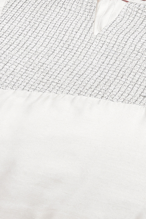 White Solid Nylon Viscose Classic Straight Kurta image number 1