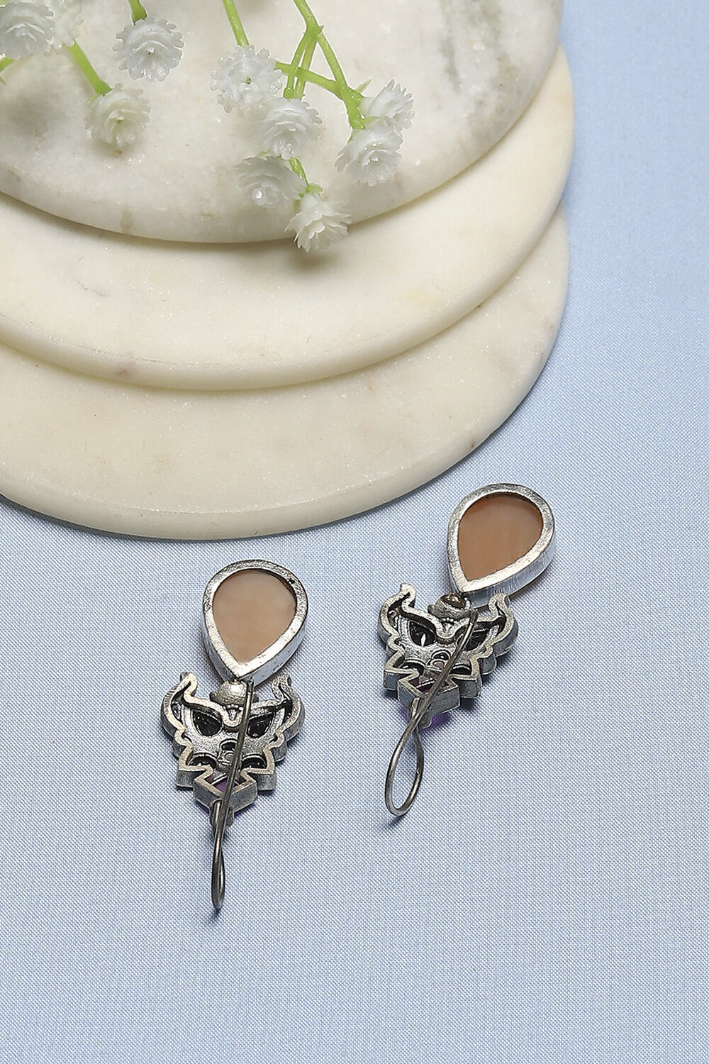 Orange Brass Drop & Danglers image number 2