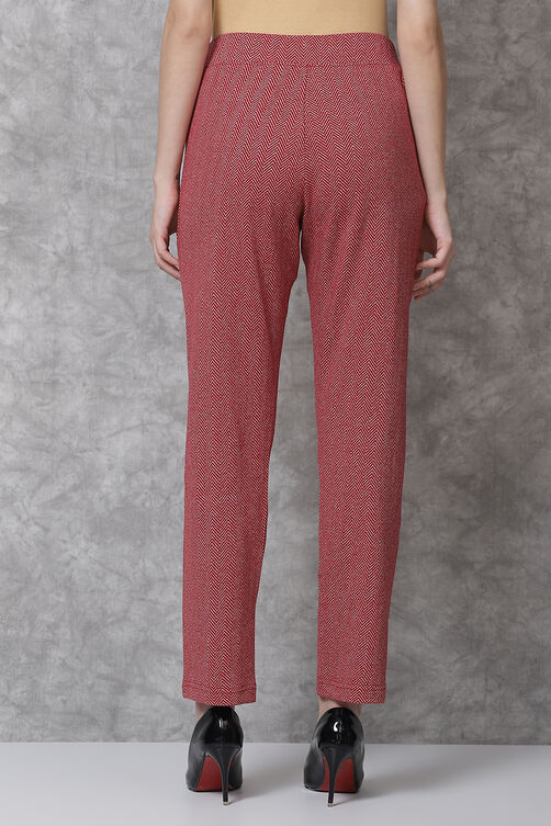 Navy Straight Cotton Pants image number 5