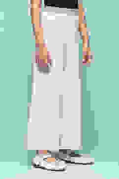 Ivory Cotton Solid Pants image number 3