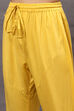 Mustard Cotton Blend Anarkali Kurta Suit Set image number 2