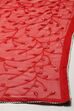 Red Cotton Unstitched Suit set image number 4