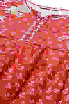 Red Cotton Anarkali Kurta Churidar Suit Set image number 1