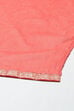 Magenta Floral Foil Printed Straight Suit Set image number 3
