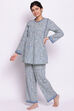 Blue Cotton Printed Loungewear Set image number 3