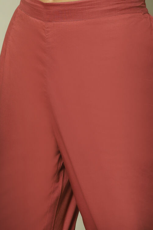 Pink Modal Printed Unstitched Suit Set image number 6