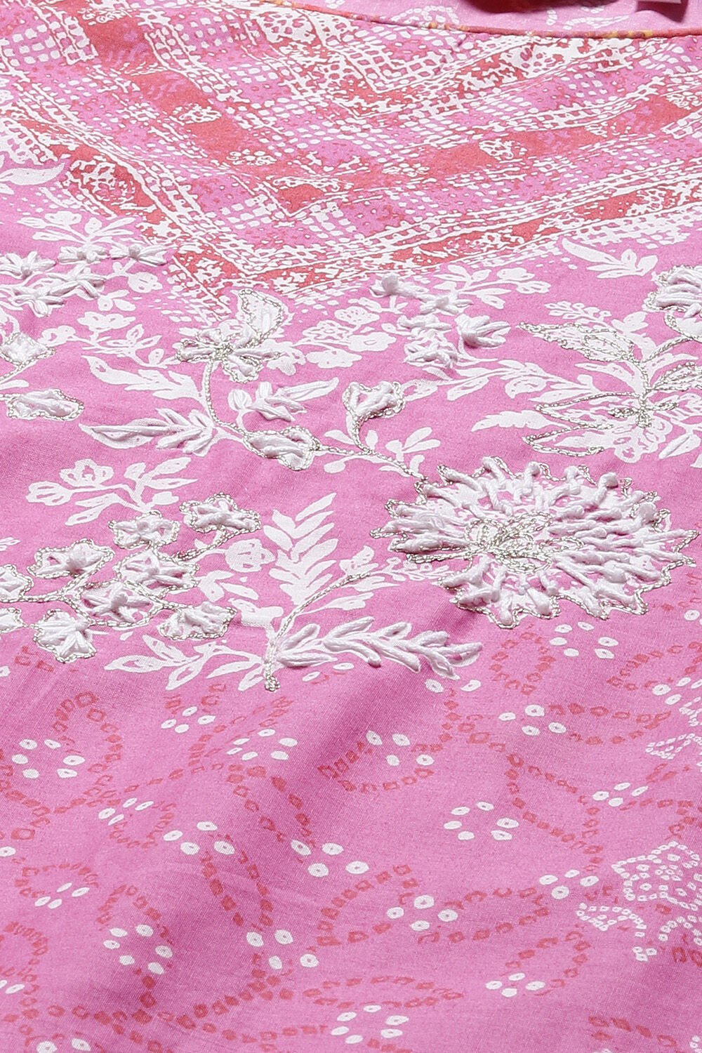 Pink Straight Kurta Palazzo Suit Set image number 1