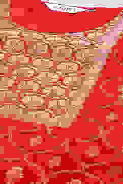 Rust Viscose & Metallic Straight Kurta Palazzo Suit Set image number 1