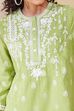 Green Cotton Straight Suit Set image number 1
