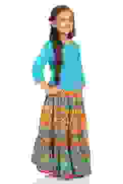 Turquoise Cotton Straight Suit Set image number 4