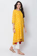 Fuchsia Art Silk A-Line Printed Kurta Dress image number 2