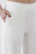 Blue Viscose Blend Wide Leg Pants image number 1
