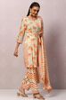 Sea Green Viscose Straight Kurta Salwar Pants Suit Set image number 6