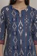 Blue Cotton Straight Kurta image number 1